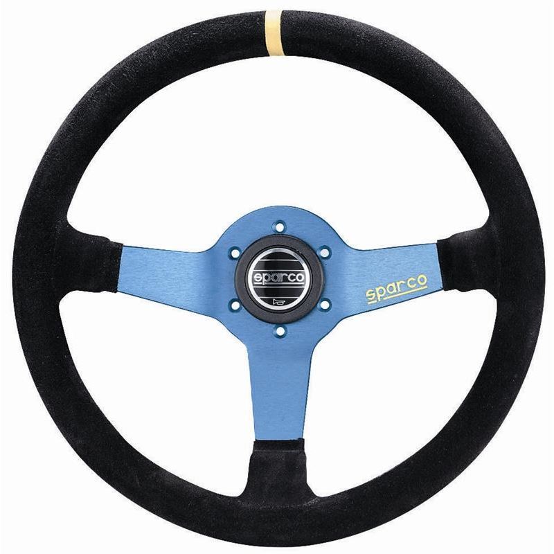 Sparco L550 Racing Steering Wheel, Blue Suede (015