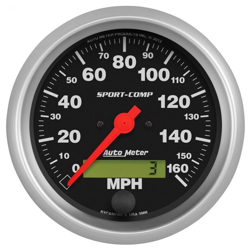 AutoMeter Sport-Comp 3-3/8 inch 160 MPH Electronic