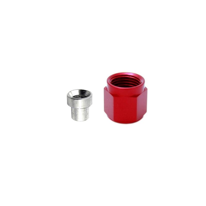 Nitrous Express 3AN B-Nut and Sleeve - Red (80091)