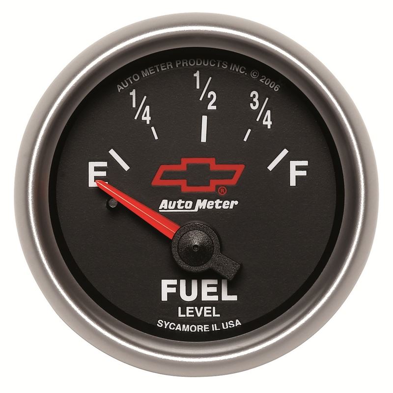 AutoMeter GM Bowtie Black 2-1/16 Fuel Level, 0-90