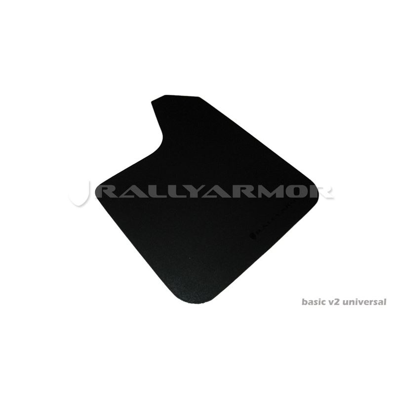 Rally Armor Black Mud Flap/Black Logo(MF12-BAS-BLK