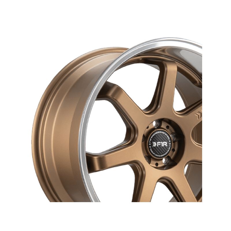 F1R FC7 18x8.5 - Satin Bronze/Polish Lip Wheel