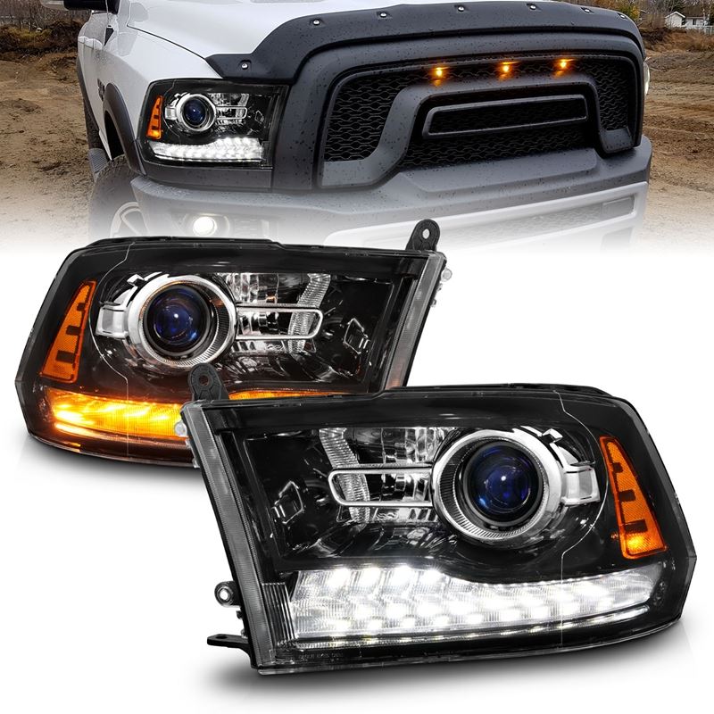 Anzo LED Plank Style Headlights w/Switchback+Seque