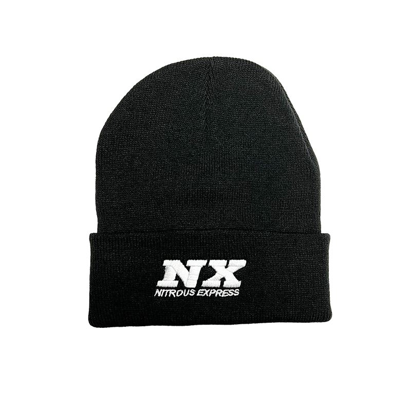 Nitrous Express NX Beanie Black, White NX Logo (16