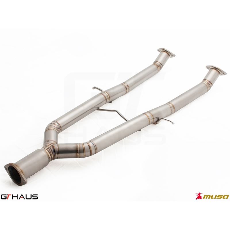 GTHAUS Straight Cat-Back Mid Pipe Section (Ti)- Ti