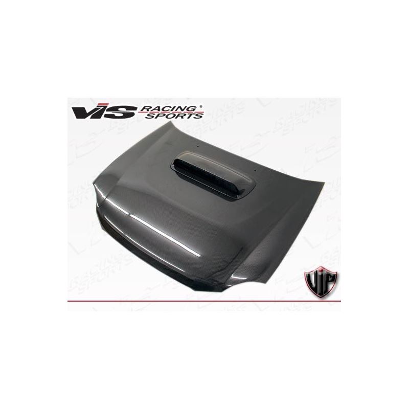 VIS Racing STI Style Black Carbon Fiber Hood