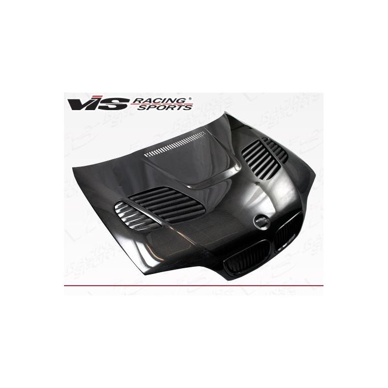 VIS Racing GTR Style Black Carbon Fiber Hood