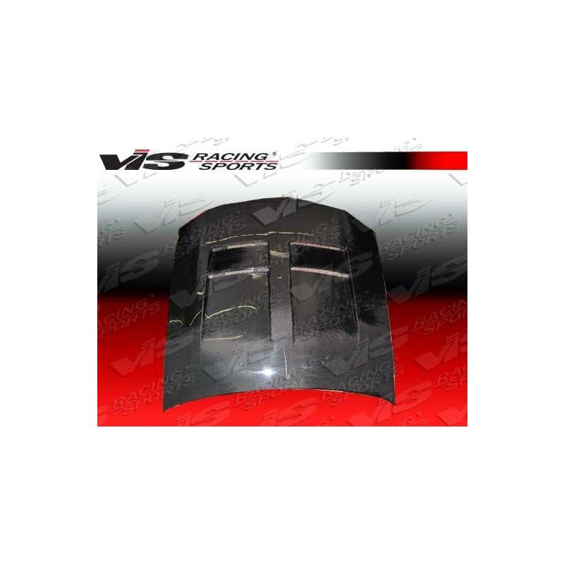 VIS Racing TSW Style Black Carbon Fiber Hood