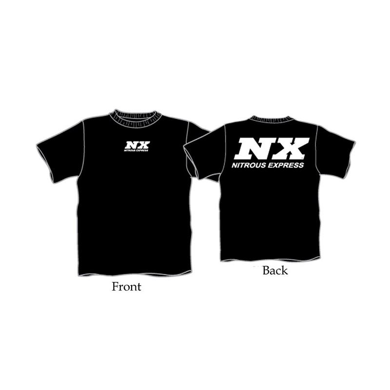 Nitrous Express LARGE BLACK T-SHIRT W/ WHITE NX (1