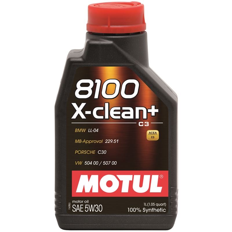 Motul 8100 X-CLEAN + 5W30 1L Synthetic Engine Oil