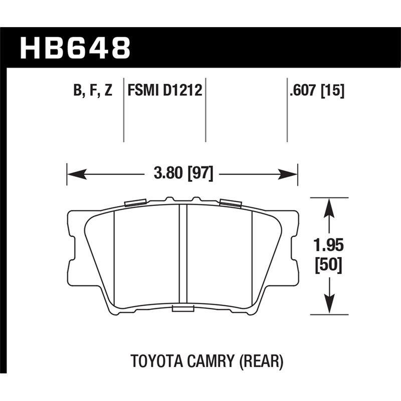 Hawk Performance Performance Ceramic Brake Pads (H