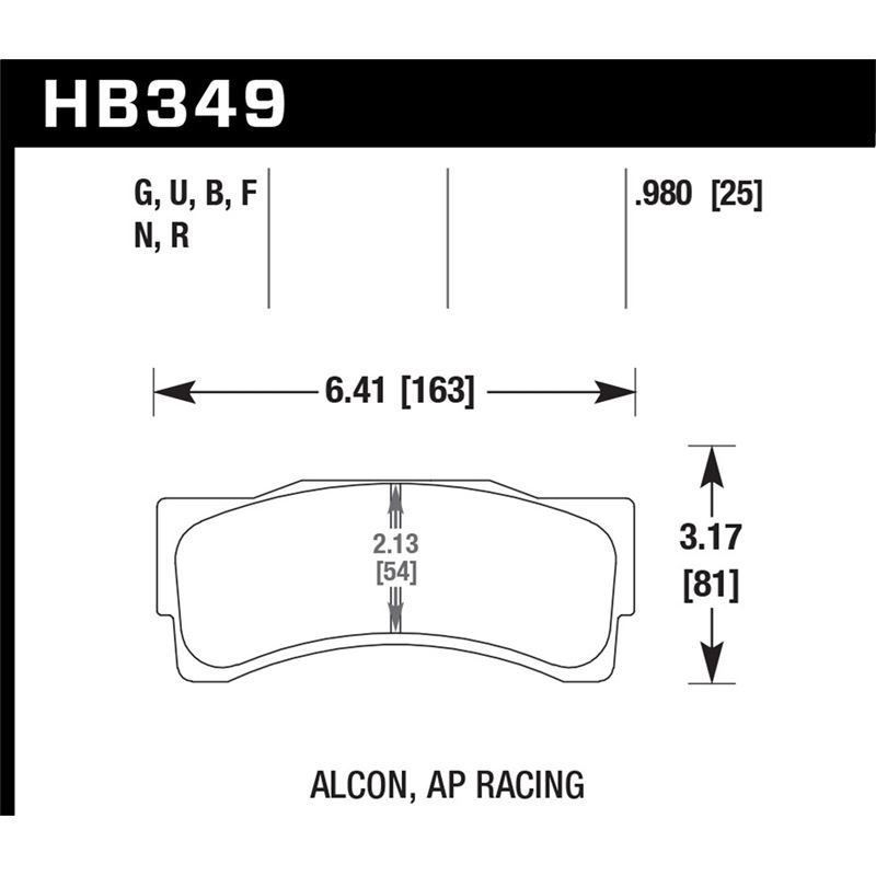 Hawk Performance DTC-70 Disc Brake Pad (HB349U1.18