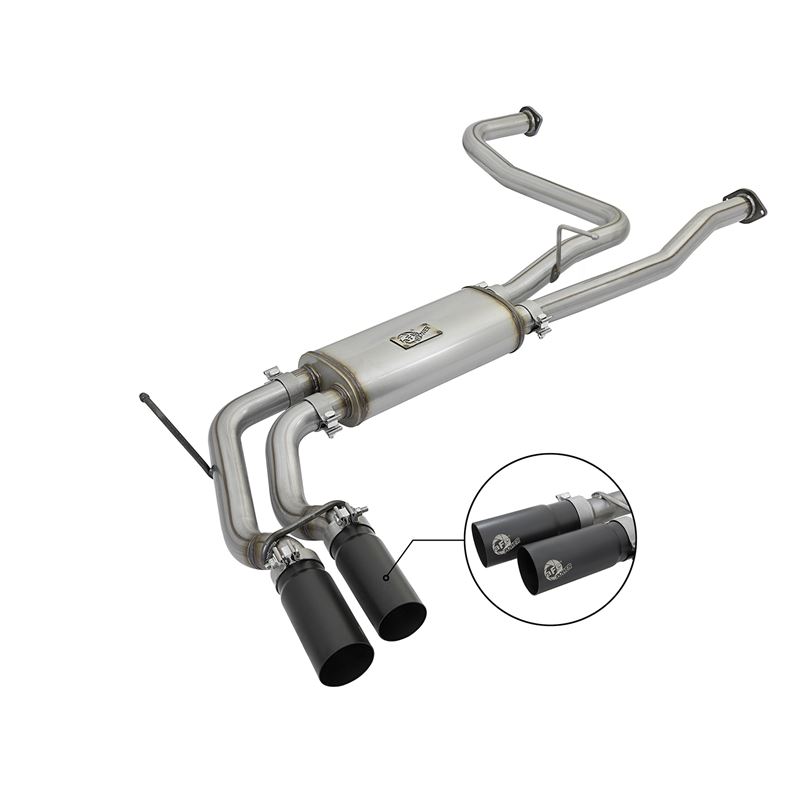 aFe Rebel Series 2-1/2" Cat-Back Exhaust Syst