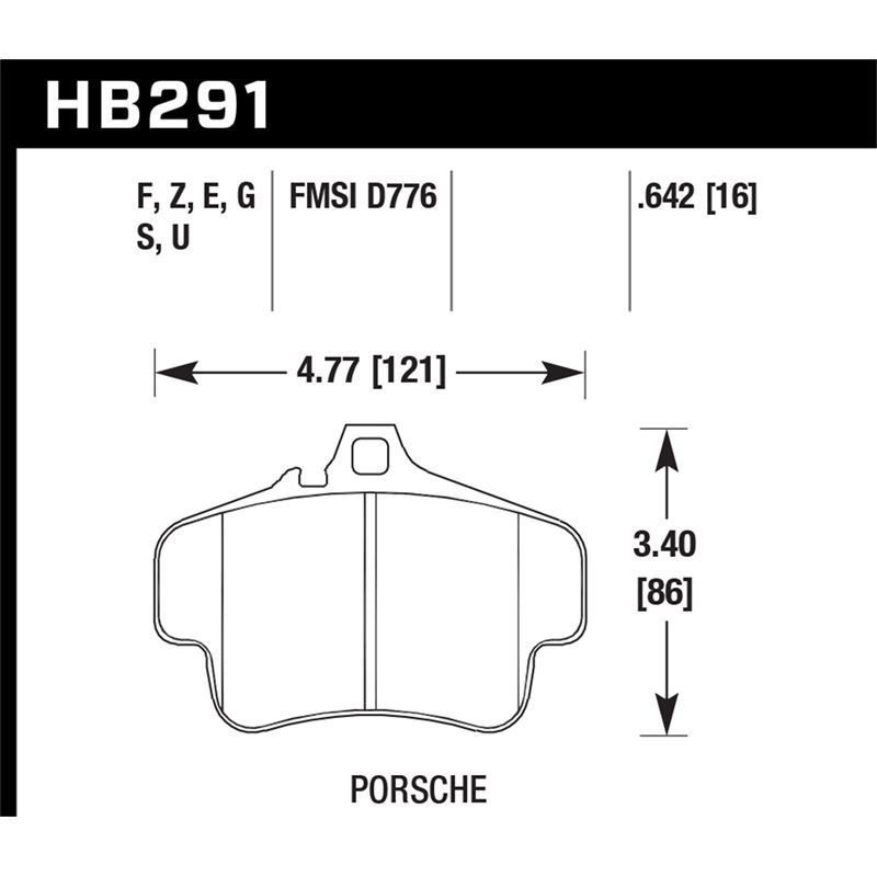 Hawk Performance Performance Ceramic Brake Pads (H