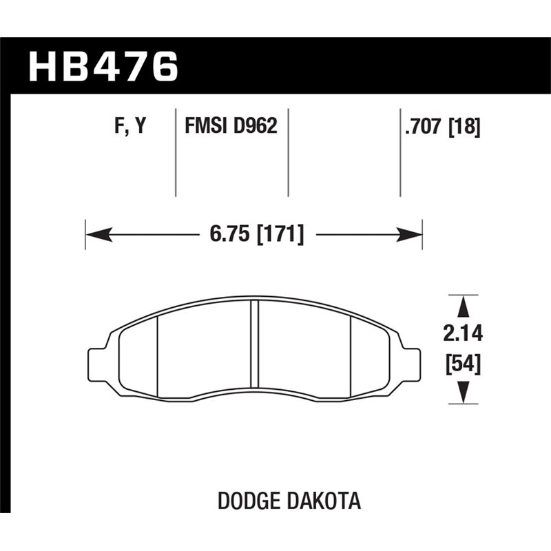 Hawk Performance LTS Brake Pads (HB476Y.707)