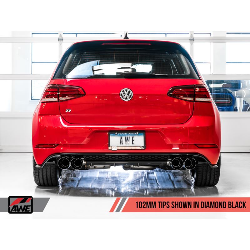 AWE Track Edition Exhaust for MK7.5 Golf R - Diamo