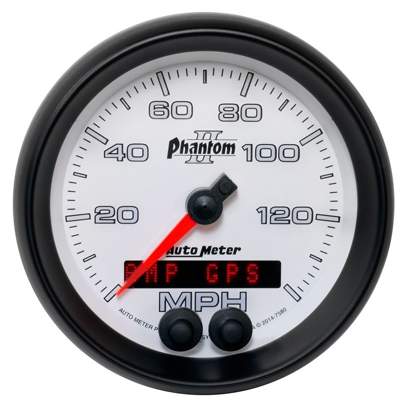 AutoMeter Phantom II 3-3/8in 0-140MPH In-Dash Elec
