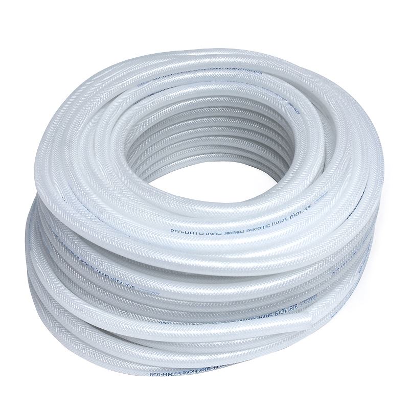 HPS 1/2" ID Clear high temp reinforced silico