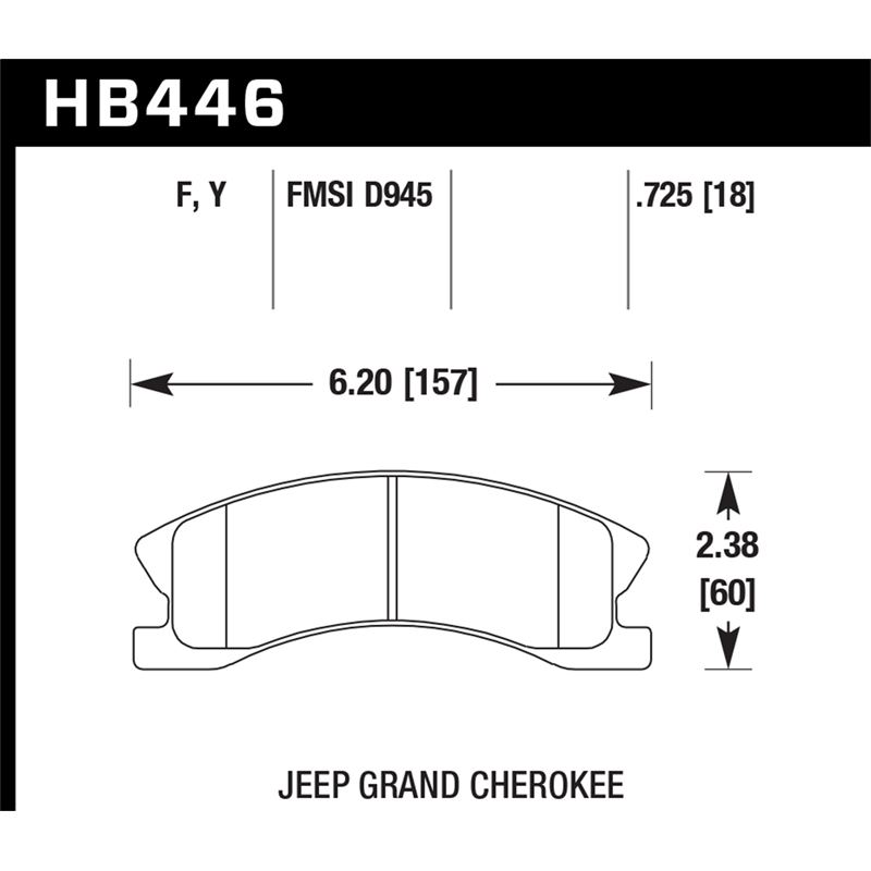 Hawk Performance LTS Brake Pads (HB446Y.725)