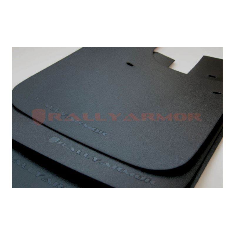 Rally Armor Black Mud Flap/Black Logo for 1998-200