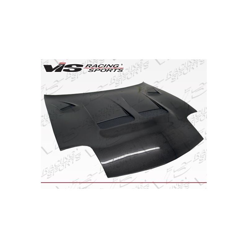 VIS Racing KS Style Black Carbon Fiber Hood