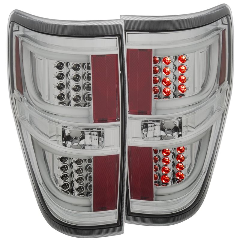 ANZO 2009-2013 Ford F-150 LED Taillights Chrome (3
