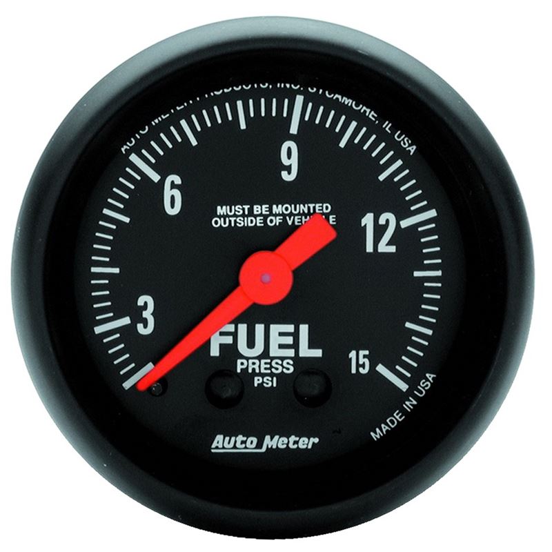 AutoMeter Z Series 2-1/16in 15 PSI Mechanical Fuel