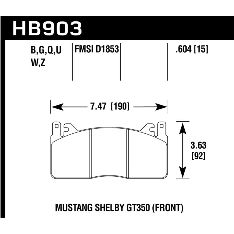 Hawk Performance DTC-70 Brake Pads (HB903U.604)