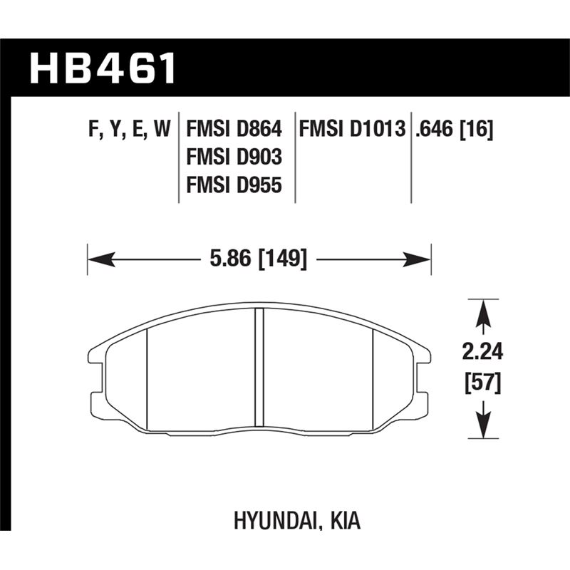 Hawk Performance LTS Brake Pads (HB461Y.646)