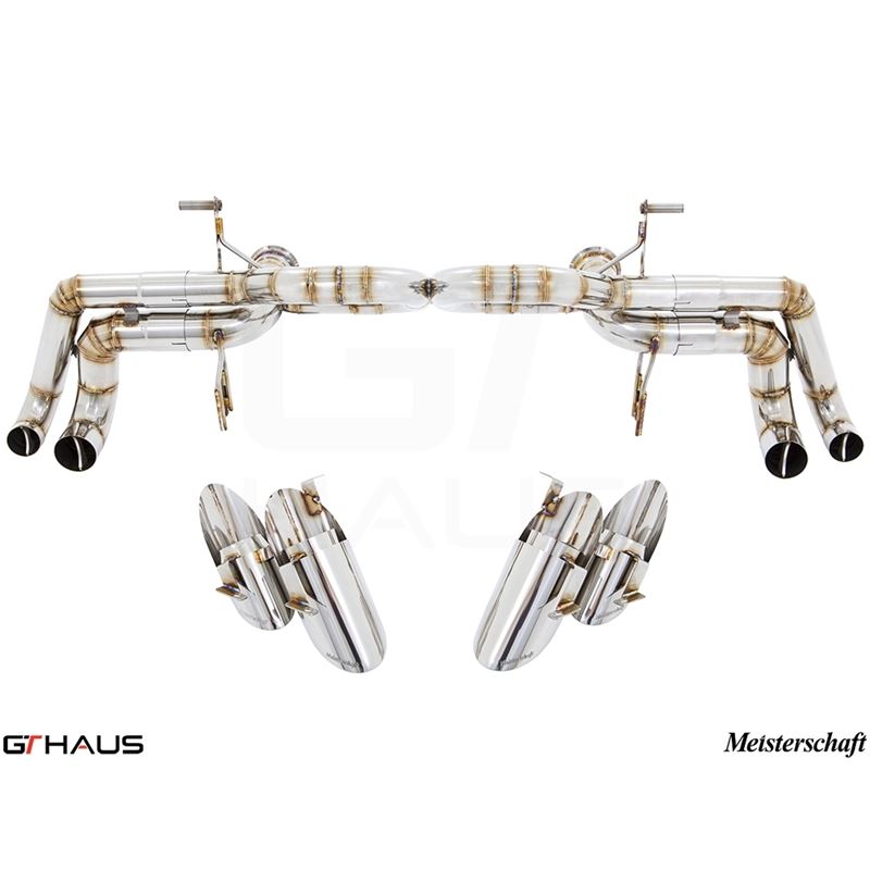 GTHAUS Super GT Racing Exhaust- Stainless- LA04114