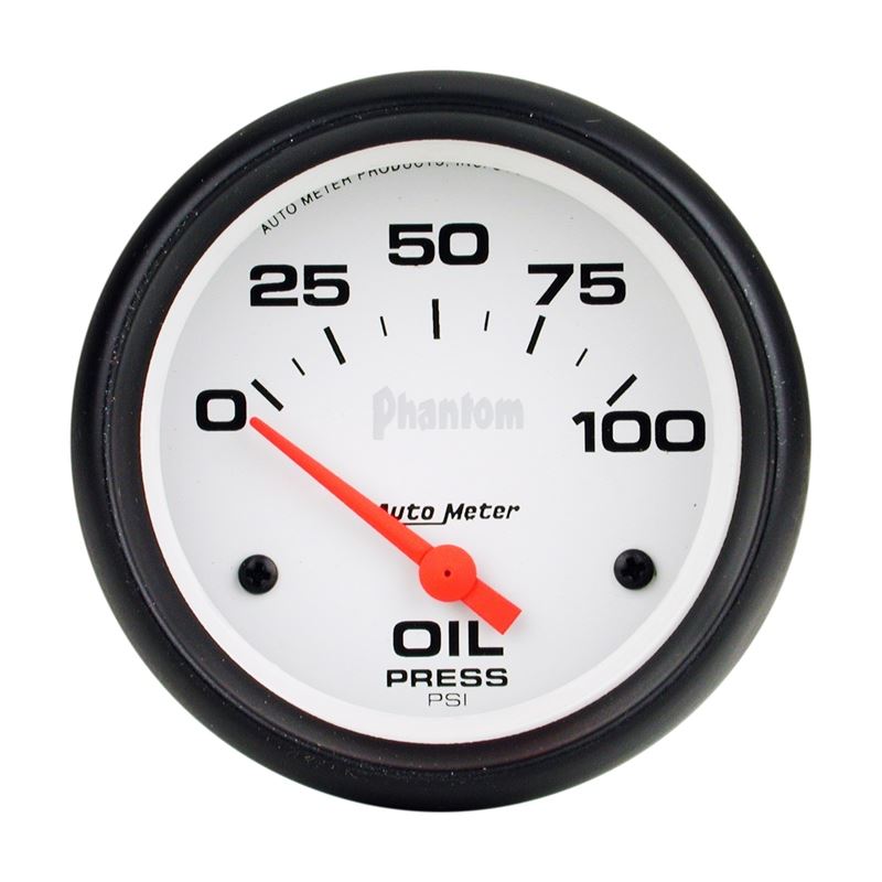 AutoMeter Phantom 66.7mm 0-100 PSI SSE Oil Pressur