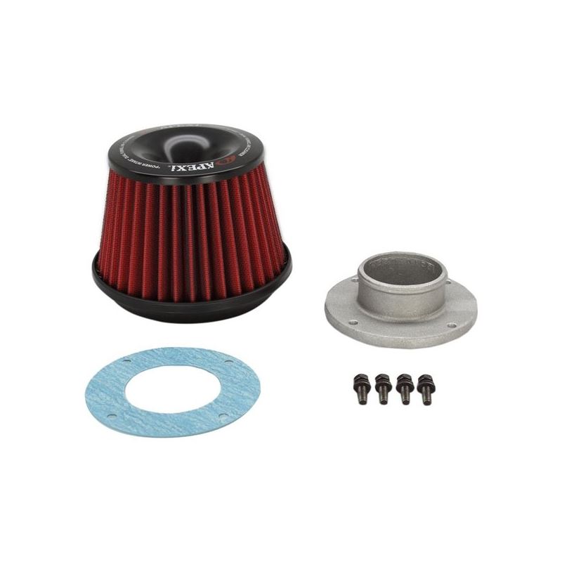 APEXi® 500-A028 - Power Round Straight Red Ai