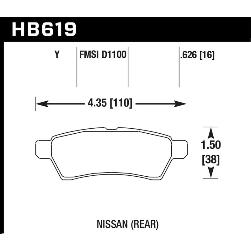Hawk Performance LTS Brake Pads (HB619Y.626)