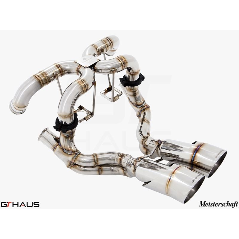 GTHAUS Super GT Racing Exhaust- Stainless- LA02114
