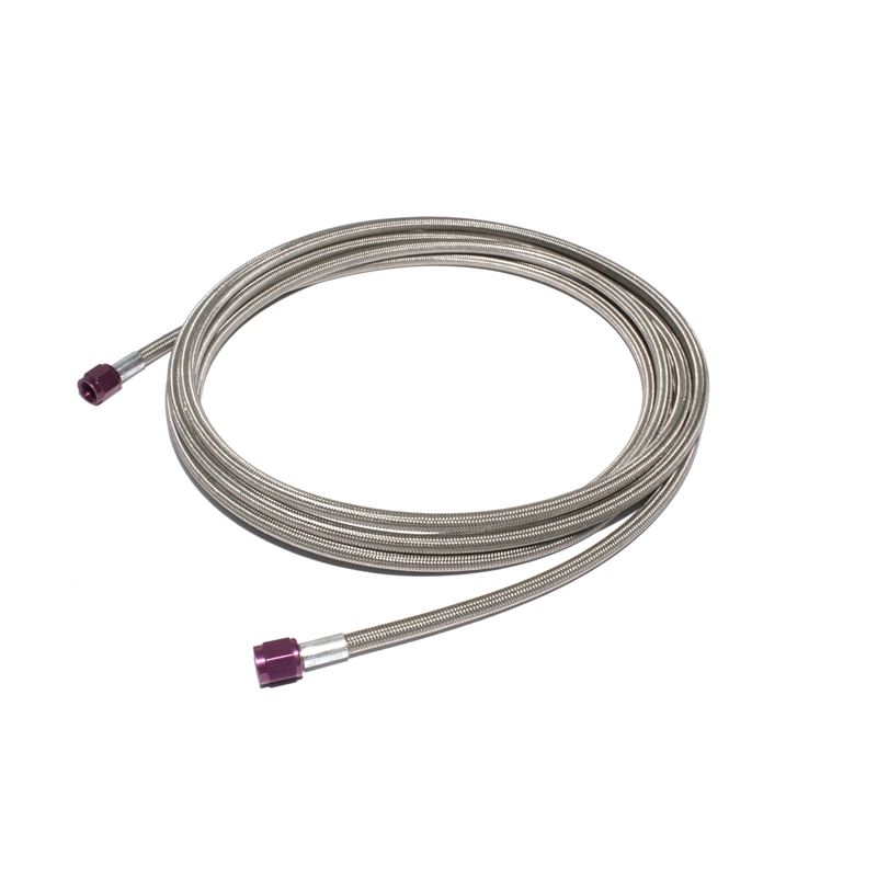 ZEX 16(ft) Long -4AN Braided Hose with Purple Ends