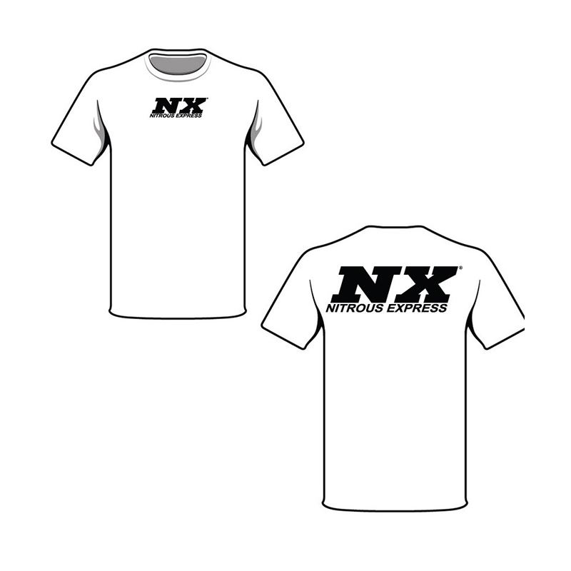 Nitrous Express LARGE WHITE T-SHIRT W/ BLACK NX (1