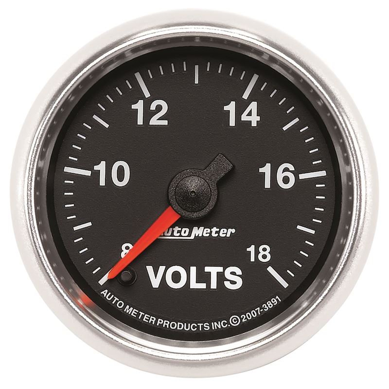 AutoMeter GS Series 2-1/16in Voltmeter 18V Electri