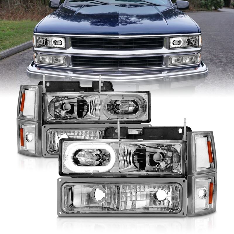 Anzo Crystal Headlight Set for 1988-1998 GMC K2500