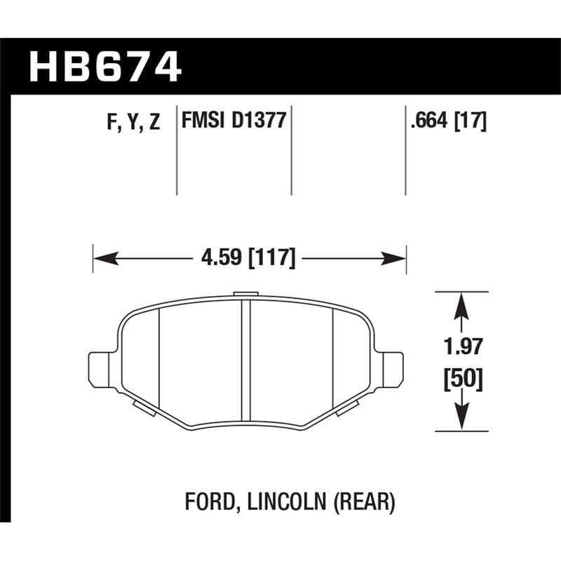 Hawk Performance LTS Brake Pads (HB674Y.664)