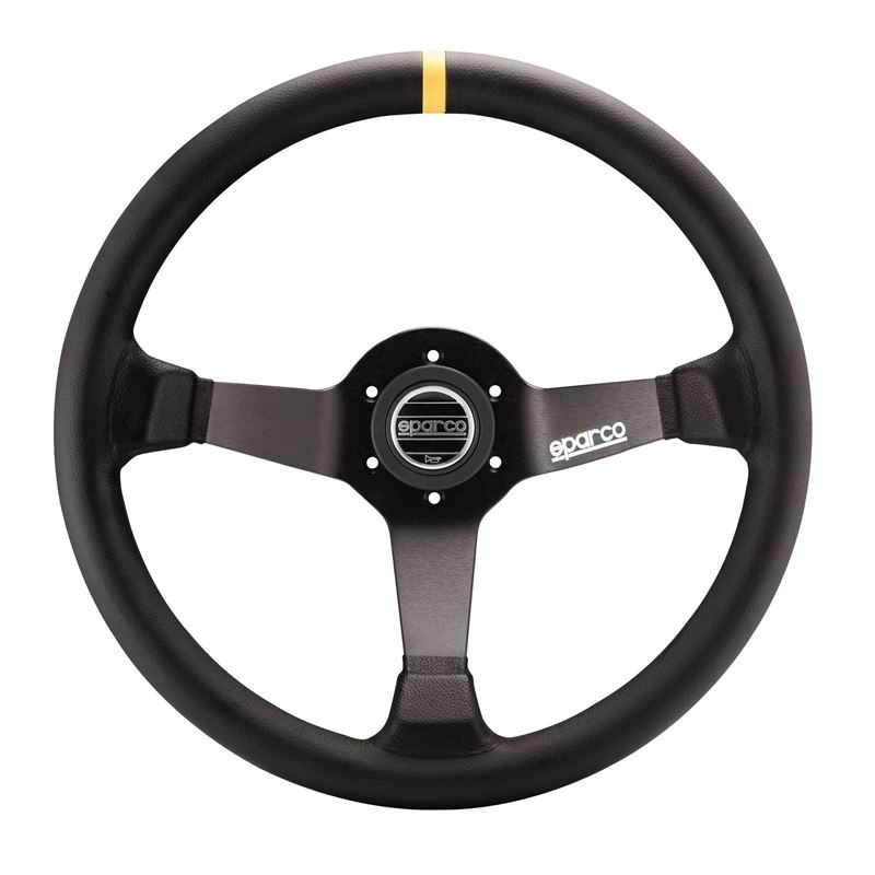 Sparco R325 Racing Steering Wheel, Black Suede (01