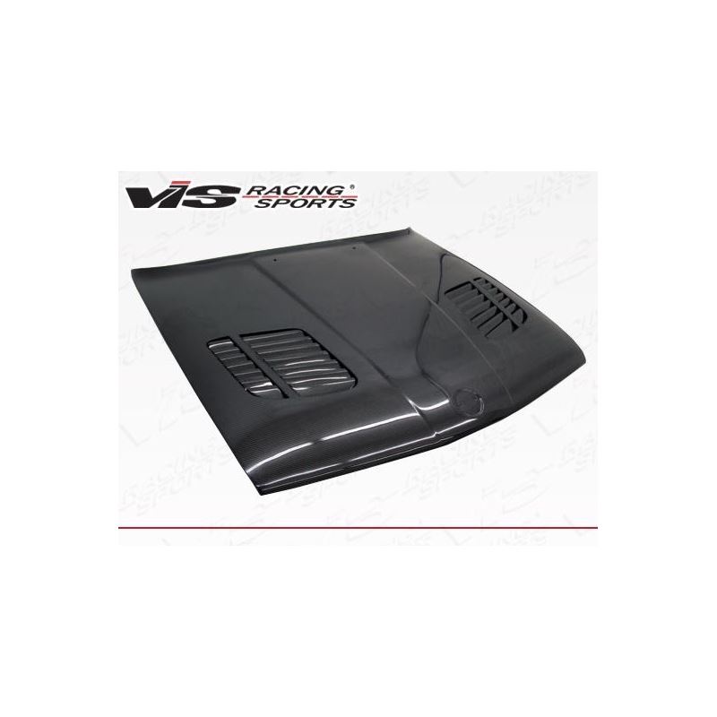 VIS Racing GTR Style Black Carbon Fiber Hood