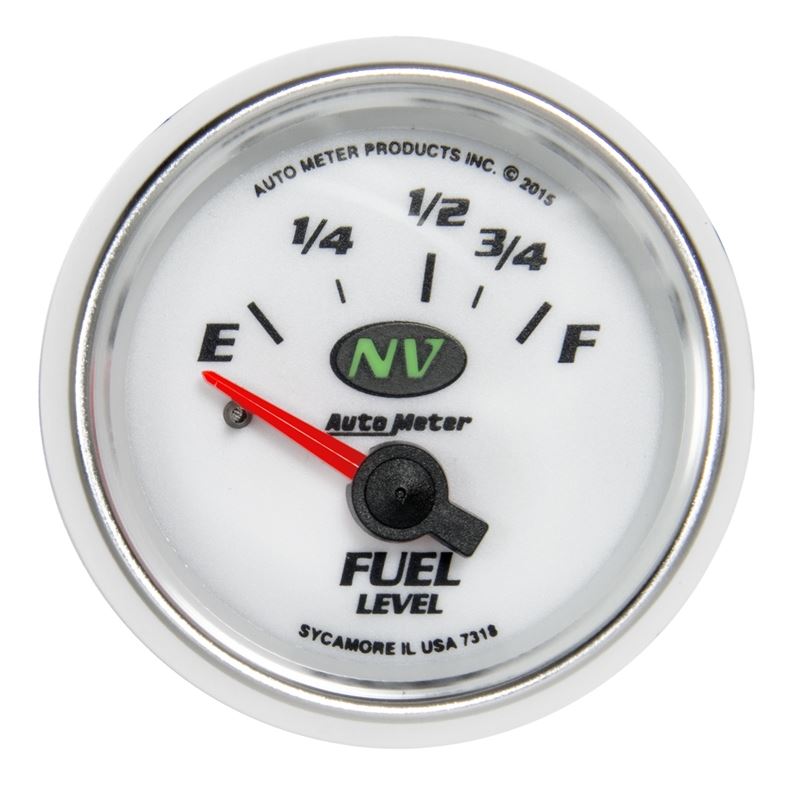 AutoMeter NV Gauge Fuel Level 2 1/16in 16e To 158f