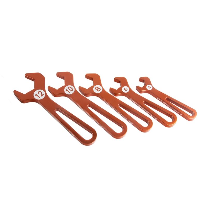 Deatschwerks T6061 AN Hose End Wrench Set (Sizes 4