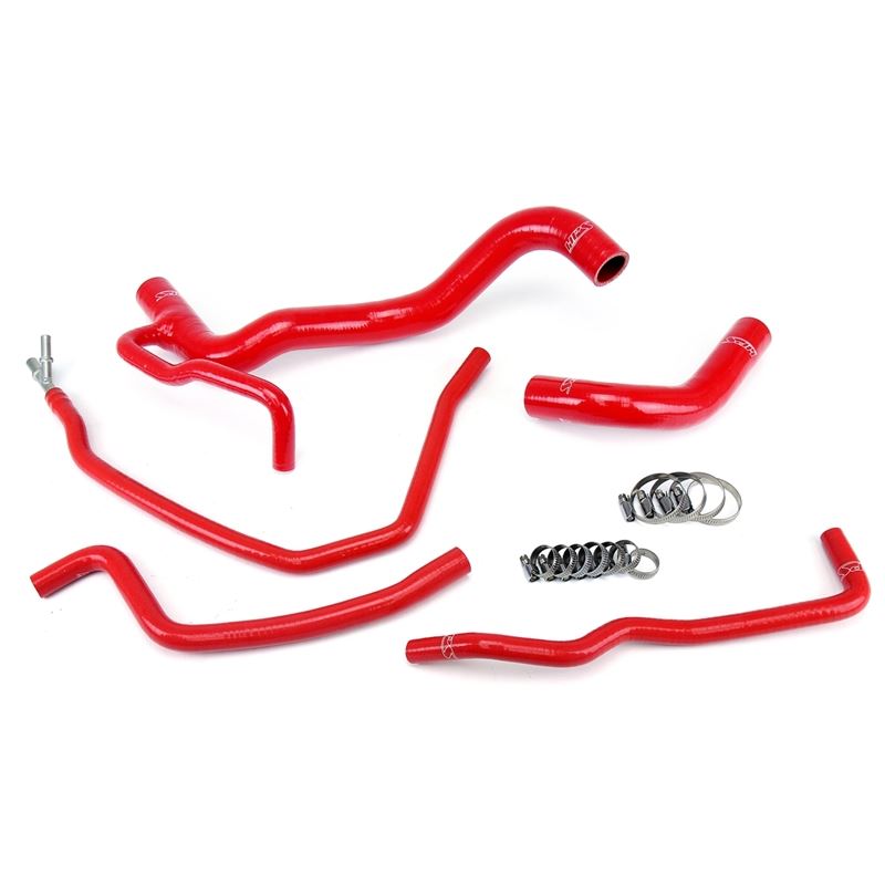 HPS Red Silicone Radiator Hose 5pcs Complete Kit C