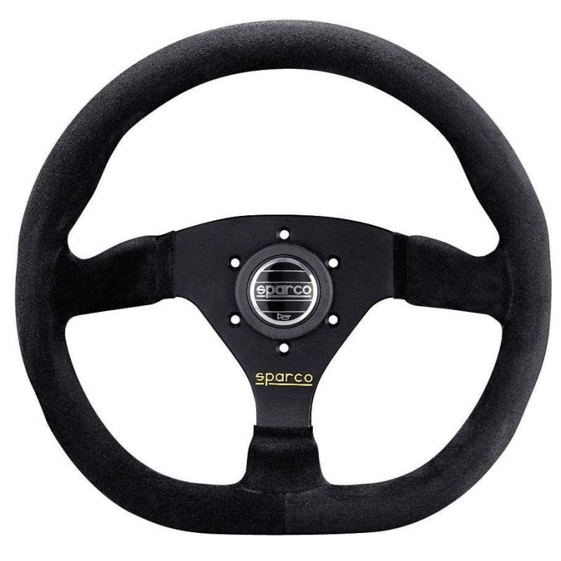 Sparco L360 Racing Steering Wheel, Black Suede (01