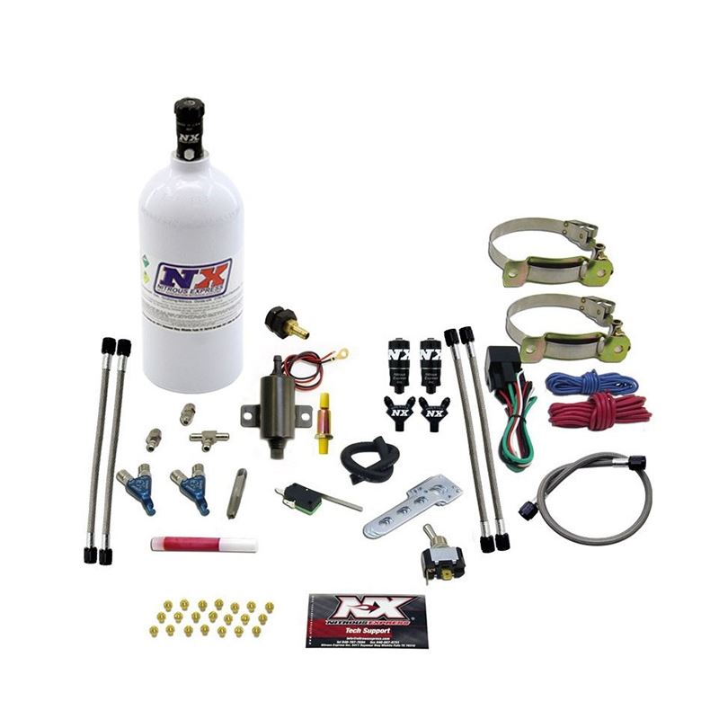 Nitrous Express 2 Cyl Piranha Nitrous Kit w/2.5lb