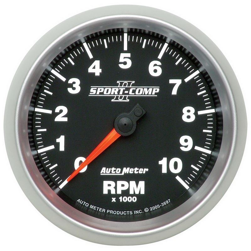 AutoMeter Sport-Comp II 3-3/8in 10K RPM In Dash Ta