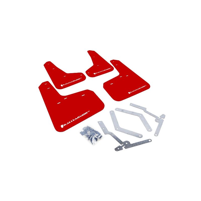 Rally Armor Red Mud Flap/White Logo for 2013-2018