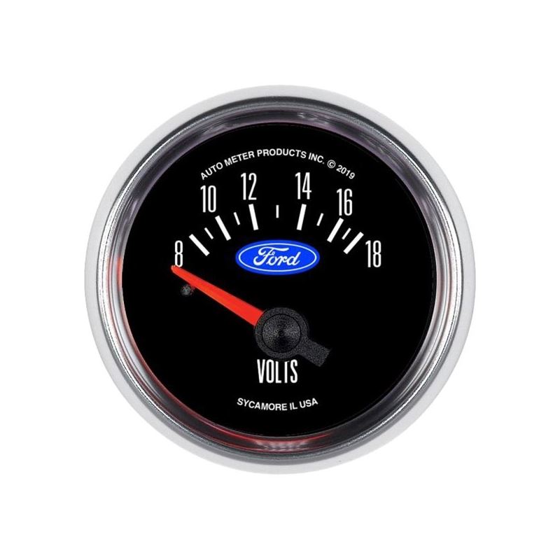 AutoMeter Ford 2-1/16in. 18V Electric Voltmeter Ga