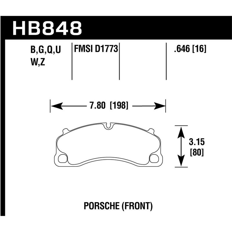 Hawk Performance DTC-80 Brake Pads (HB848Q.646)
